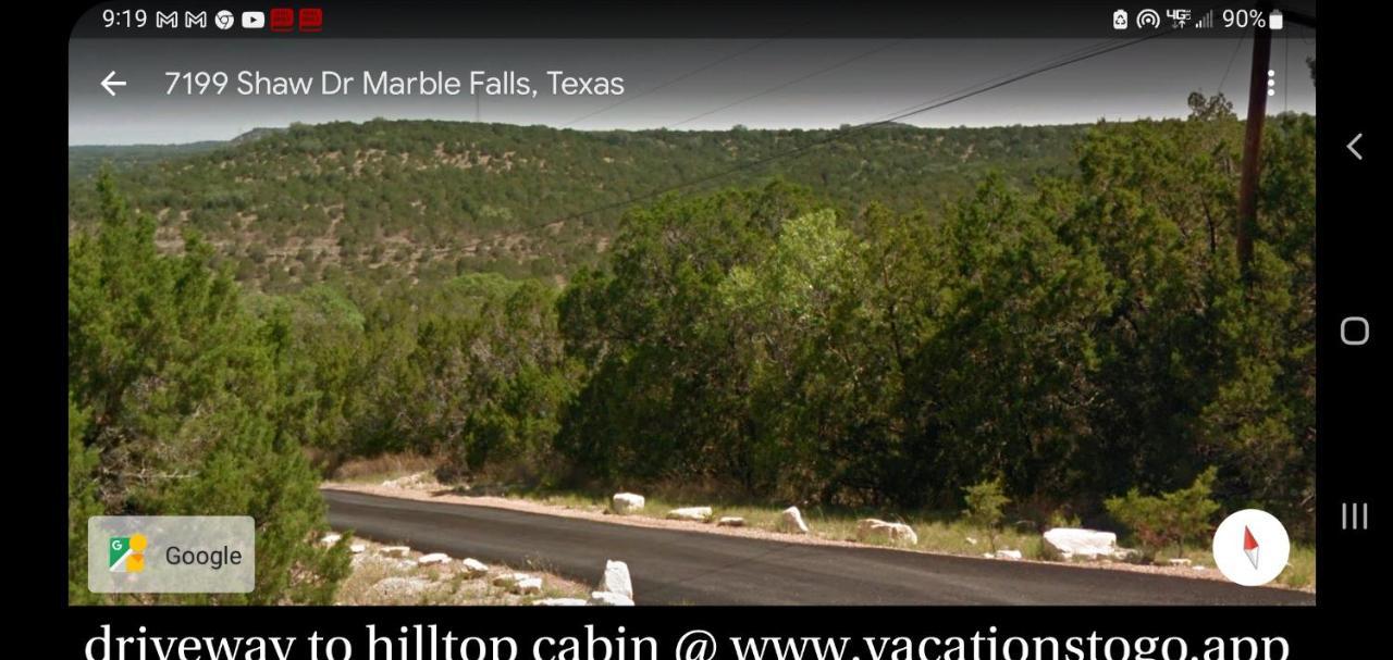 Entire 2Br 2Ba Hilltop View Home Sleeps 7 Pets 4 Acres Jacuzzi Central Ac Kingbeds Free Wifi-Parking Kitchen Washerdryer Starry Terrace Two Sunset Dining Patios Grill Stovetop Oven Fridge Onsitewoodedhiking Wildlife Coveredpatio4Pets & Birds Singing! Marble Falls Bagian luar foto